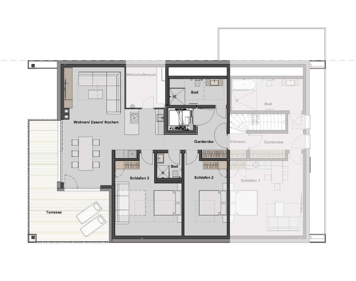 Tanners Chalet Apartments อัลเทนมาร์คท์ อิม พองเงา ภายนอก รูปภาพ